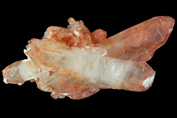 Natural, Red Quartz Crystal Cluster - Morocco #80565